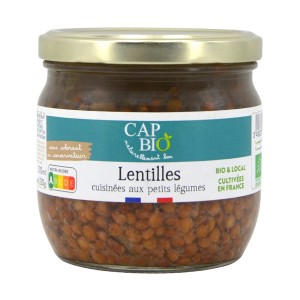 A.LENTILLES CUISINEES PETITS LEGUMES 330G BIO