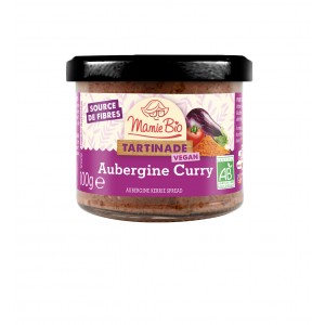 TARTINADE CURRY AUBERGINE 100G MAMIE BIO BIO
