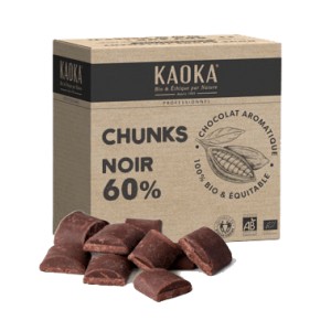 PEPITE CHUNK CHOCOLAT NOIR 60% 5KG KAOKA BIO