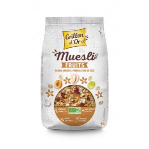 MUESLI FAMILIAL FRUITS 1KG BIO