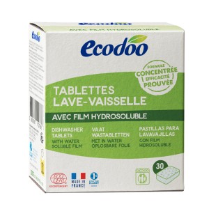 LAVE VAISSELLE* 30 TABLETTES ECODOO FILM HYDROSOLUBLE