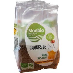 GRAINE CHIA 250G FRANCE MONBIO BIO
