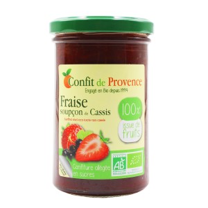 CONFITURE SS FRAISE CASSIS 290G BIO