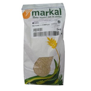 RIZ ROND 1/2 COMPLET 5KG ITALIE BIO