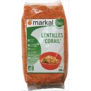 S.LENTILLE ROUGE CORAIL 500G MARKAL BIO