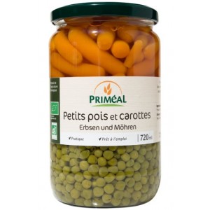 PETITS POIS CAROTTES 720ml BIO