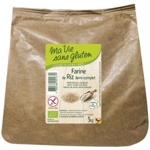 FARINE RIZ 1/2 COMPLET 3KG CERTIFIE SANS GLUTEN BIO