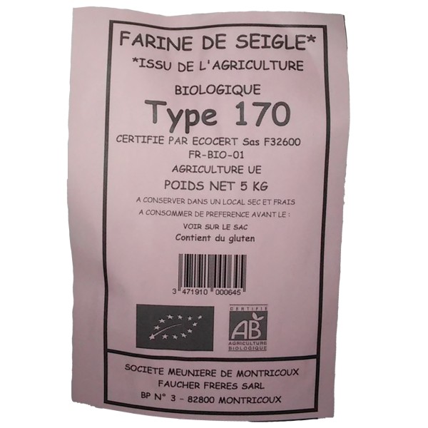 0103 Farine de seigle T170 (1kg)