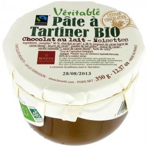 PATE A TARTINER NOISETTES CHOC.LAIT 350G en Verrines BIO