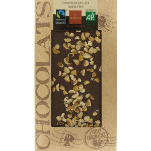 S.CHOCOLAT LAIT NOISETTES 100G BIO