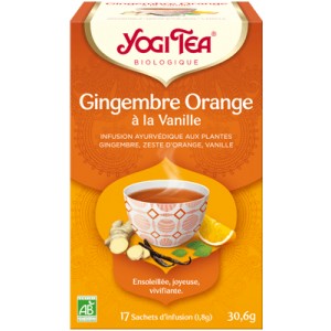 YOGI TEA GINGEMBRE ORANGE A LA VANILLE BIO