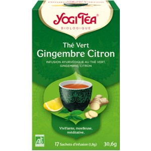 YOGI TEA THE VERT GINGEMBRE CITRON BIO