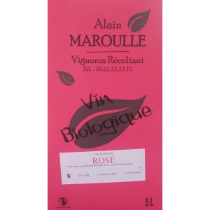 VIN ROSE 5 L BIB MAROULLE VIGNERON RECOLTANT BIO