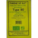 FARINE BLE T80 25KG MOULIN BIO