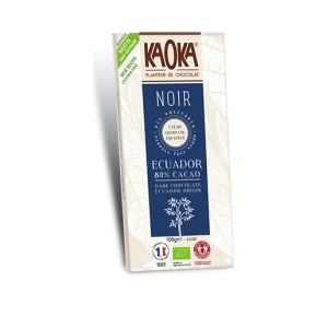 Chocolat noir 58% simply - 80g, Kaoka