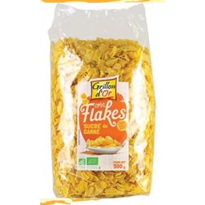 CORN FLAKES AU SUCRE DE CANNE 500G GRILLON AB BIO