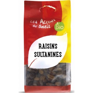 RAISINS SULTANINES  RAISIN BLOND  OUZBEKISTAN 200G BIO