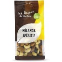 MELANGE APERITIF RAISINS AMANDES CAJOU NOISETTES NON SALE 125G BIO