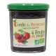CONFITURE 4 FRUITS ROUGES 370G CONFIT PROVENCE BIO