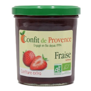 S.CONFITURE FRAISES 370G CONFIT PROVENCE BIO