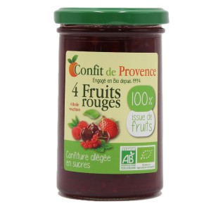 S.CONFITURE SS 4 FRUITS ROUGES 290G CONFIT PROVENCE BIO