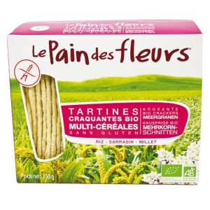 TARTINE MULTI-CEREALES 150G PAIN DES FLEURS SS GLUTEN BIO