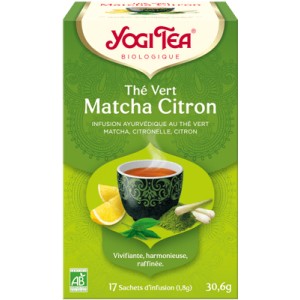 YOGI TEA THE VERT MATCHA CITRON BIO