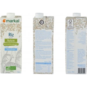 BOISSON RIZ NATURE 1L MARKAL BIO