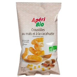 CROUSTILLES MAIS ET CACAHUETES BIO 75G BIO