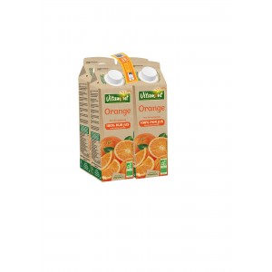 PACK JUS ORANGE 1L BRIQUE 3 PLUS 1 OFFERT BIO