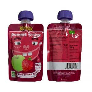 GOURDE POMME FRAISE 100G BIO