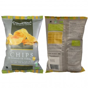 CHIPS POMME DE TERRE SEL DE GUERANDE 100G BIO