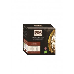 Chocolat noir 58% simply - 80g, Kaoka