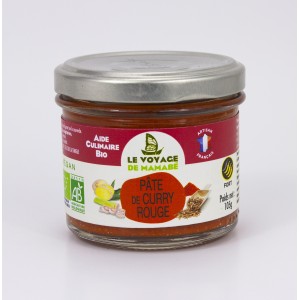 PATE POUR CURRY ROUGE 105G BIO