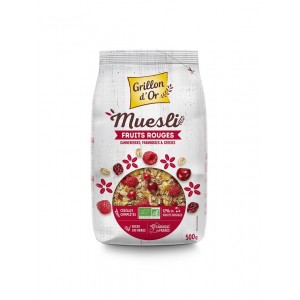 MUESLI FRUITS ROUGE 500G GRILLON BIO