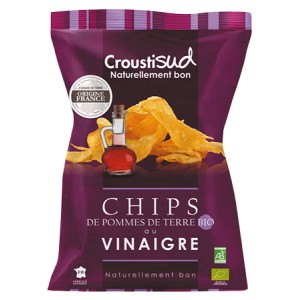 CHIPS POMME DE TERRE AU VINAIGRE 100G BIO