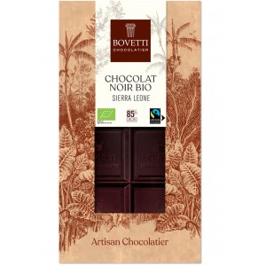 CHOCOLAT NOIR 85% SIERRA LEONE 80G EQUITABLE BIO