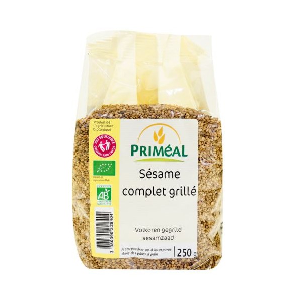 Graine de Sésame complet Grillé bio & équitable - 250 g