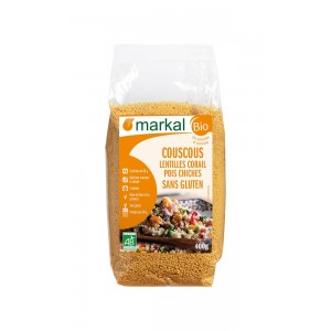 A.COUSCOUS LENTILLES CORAIL POIS CHICHES 400G BIO