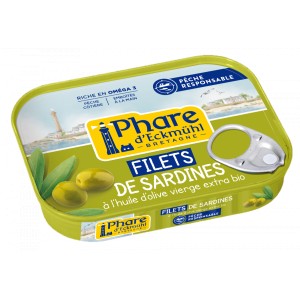 FILETS DE SARDINES* HUILE OLIVE BIO 100G