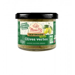 TARTINADE OLIVES VERTES 100G BIO