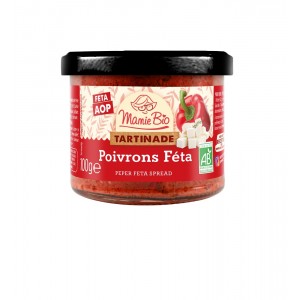 TARTINADE POIVRONS FETA AOP 100G BIO