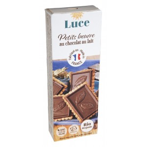 S.PETIT BEURRE CHOCOLAT LAIT 150G LUCE BIO