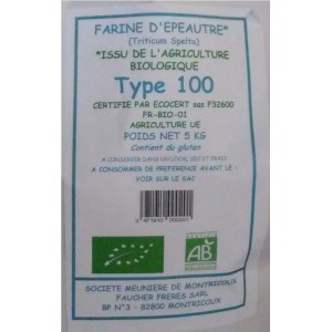 FARINE EPEAUTRE T100/5KG MOULIN BIO